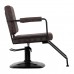 Hairdressing chair GABBIANO KATANIA LOFT OLD Brown